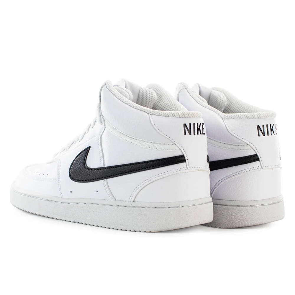 Nike Court Vision Mid Next Nature White Black Sneakers DN3577-101 Men's shoes - Picture 4 of 6